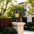Residential Pillar Light Waterproof Retro Outdoor LED Pathway Lamp