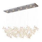 Rock Crystal Chandelier Italian Flower Island Light