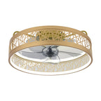 Round Ceiling Fan with Light Nordic Ultra Thin Integrated Fan Light
