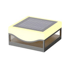 Contemporary Outdoor Pillar Lights Waterproof Solar-Powered
