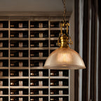 Textured Glass Pendant Light Retro Industrial Glass Ceiling Light
