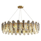 Contemporary Crystal Chandeliers Eye-Protecting Ceiling Light