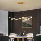 [Open-Box]]Interwoven Waves LED Modern Pendant Lighting Hanging Lamp Island Lights