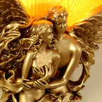 European Angel Wall Sconce Resin Sculpture Art Light