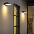 [Open-Box]Curved Outdoor Waterproof LED Black Modern Minimalist Wall Lamp Exterior Lighting