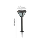 Solar Bollard Path Lights LED Outdoor Landscape Stake Light