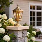 Exterior Pillar Mount Lights European Style Landscape Lamp