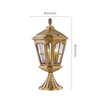 Exterior Pillar Mount Lights European Style Landscape Lamp