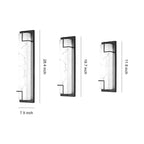 Exterior Wall Lights Black Waterproof Minimalist Lamp
