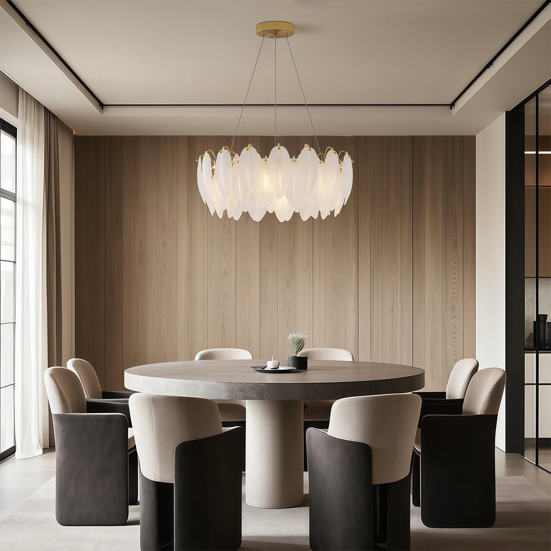 Feather Chandeliers Modern Luxury Glass Ceiling Light