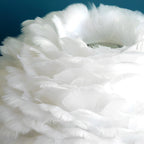 Feather Table Lamp Modern LED Crystal Tassel Ambient Light