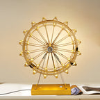 Ferris Wheel Lights Vintage Gold Metal LED Atmosphere Light