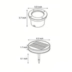 Flat Garden Lights Modern Solar Waterproof In-Ground Light