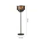 Floor Crystal Lamp American Glamorous Decorative Standing Luxury Light