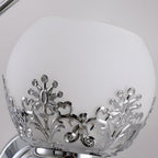 Floral Wall Sconces Retro Dual-Light Glass LED Lighting