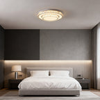 Flush Mount Ceiling LED Light Minimalist Luxury Crystal Lamp