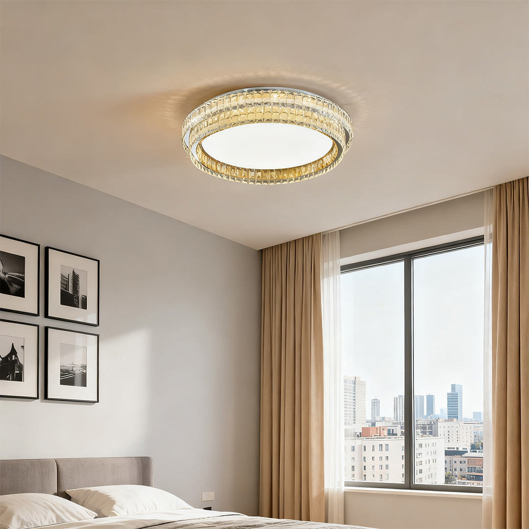 Flush Mount Modern Light Atmospheric Luxury Crystal Light