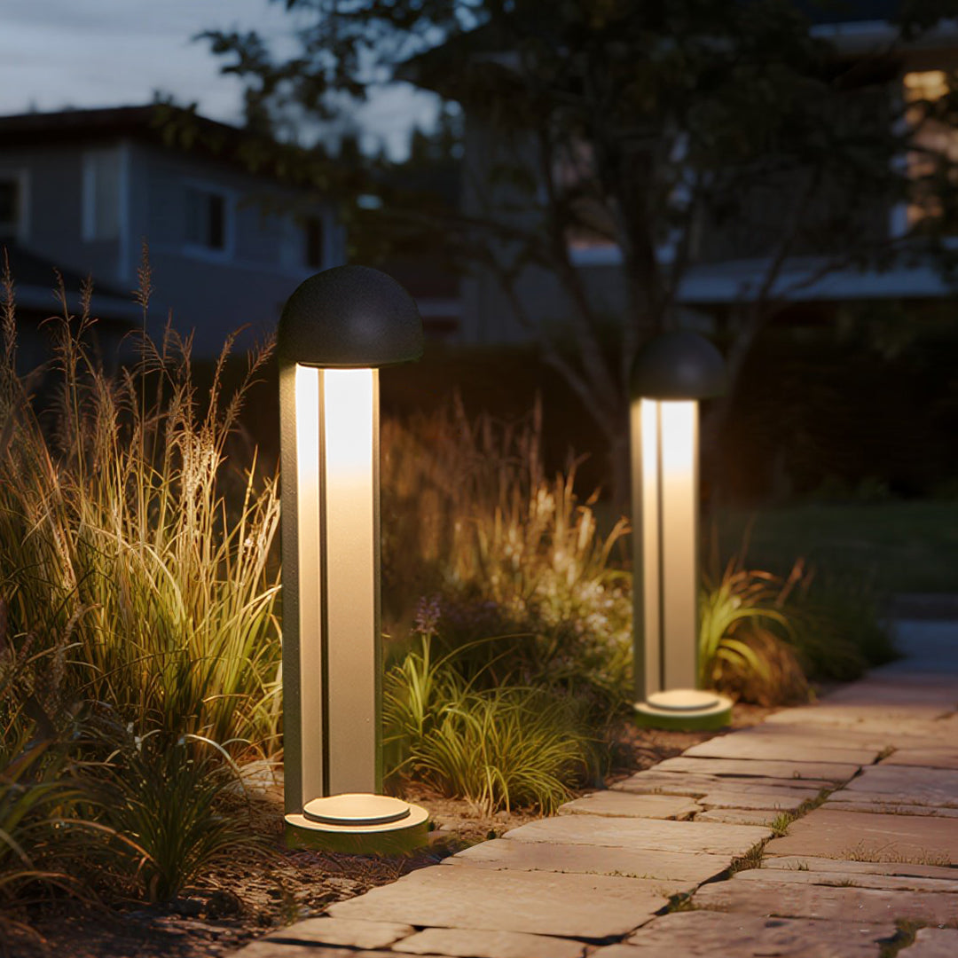 Modern Garden Bollard For Lights Minimalist LED Outdoor Pathway Lighting
