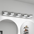 Chrome Bathroom Vanity Light Luxury Minimalist Aluminum Mirror Light