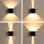 Up down Lighting Wall Sconce Modern Square Waterproof Light