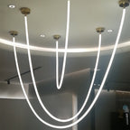 Neon Pendant Light Artistic Soft LED Linear Sceiling lights