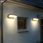 Front Porch Light Fixtures Rectangular Waterproof LED Wall Light