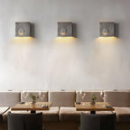 Frosted Cement Eclipse LED Wall Light