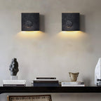 Frosted Cement Eclipse LED Wall Light