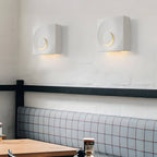 Frosted Cement Eclipse LED Wall Light