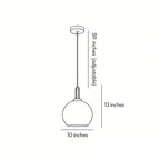 Frosted Glass Mini Pendant Lights Modern Metal Ceiling Ligh