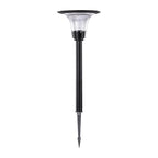 Black Solar Pathway Lights Outdoor Ground Socket Lamp
