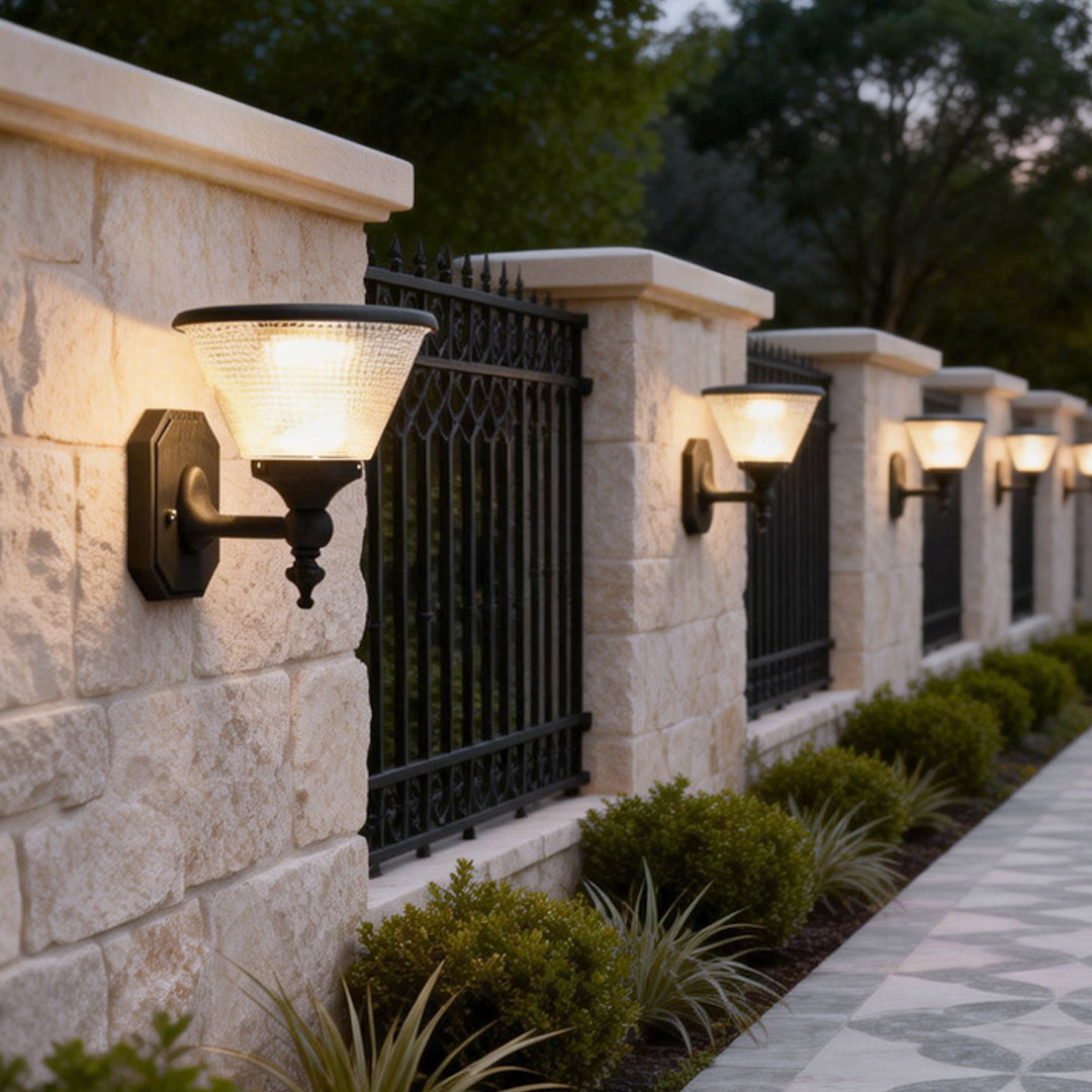 Funnel Wall Light Modern Solar Aluminum Waterproof Light