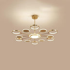Multi Circle Design Pendant Lighting Acrylic Aluminum Alloy LED Ceiling Lights