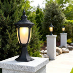 Exterior Pillar Light Traditional Waterproof Aluminum Lamp