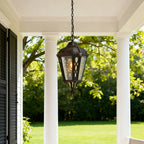Black Pendant Light Outdoor Waterproof Adjustable Ceiling Lights