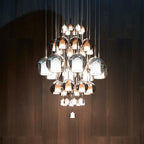 Glass Ball Pendant Light Nordic LED Glass Art Island Light