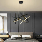 Geometric Ceiling Light LED Satellite Cross Design Chandelier