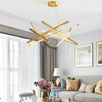 Geometric Ceiling Light LED Satellite Cross Design Chandelier