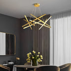 Geometric Ceiling Light LED Satellite Cross Design Chandelier