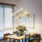 Geometric Ceiling Light LED Satellite Cross Design Chandelier