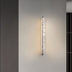 Metal Wall Art with LED Lights Modern Minimalist Crystal Wall Light