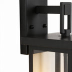 Black External Wall Lights Outdoor Courtyard Waterproof LED Light
