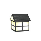 Gate Pillar Top Lights House-Shaped Outdoor Metal Light
