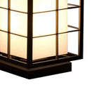 Black Modern Japanese Outdoor Lanterns Waterproof Garden lights