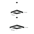 Modern Black Chandeliers Creative LED Multi-diamond Ceiling Light