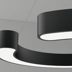 Geometric Pendant Light Iron Frame and Acrylic Ceiling Light