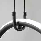 Geometric Pendant Light Fixture Ring Linear Ceiling Light