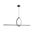 Geometric Pendant Light Fixture Ring Linear Ceiling Light