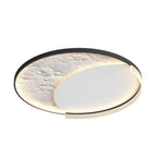Geometric Simple Lunar Texture 3 Step Dimming LED Modern Ceiling Lamp