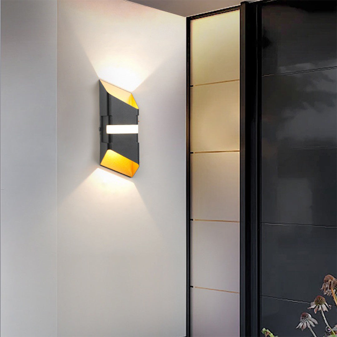 Square Tube LED  Up And Down Outdoor Wall Lights